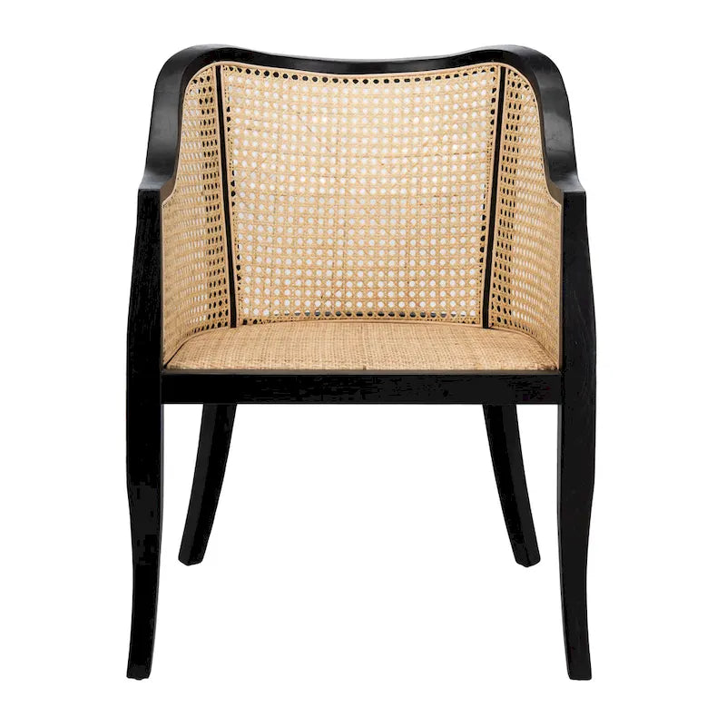 Moderner Esszimmerstuhl aus Rattan - 61 cm B x 61 cm T x 84 cm H