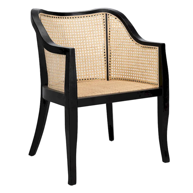 Moderner Esszimmerstuhl aus Rattan - 61 cm B x 61 cm T x 84 cm H