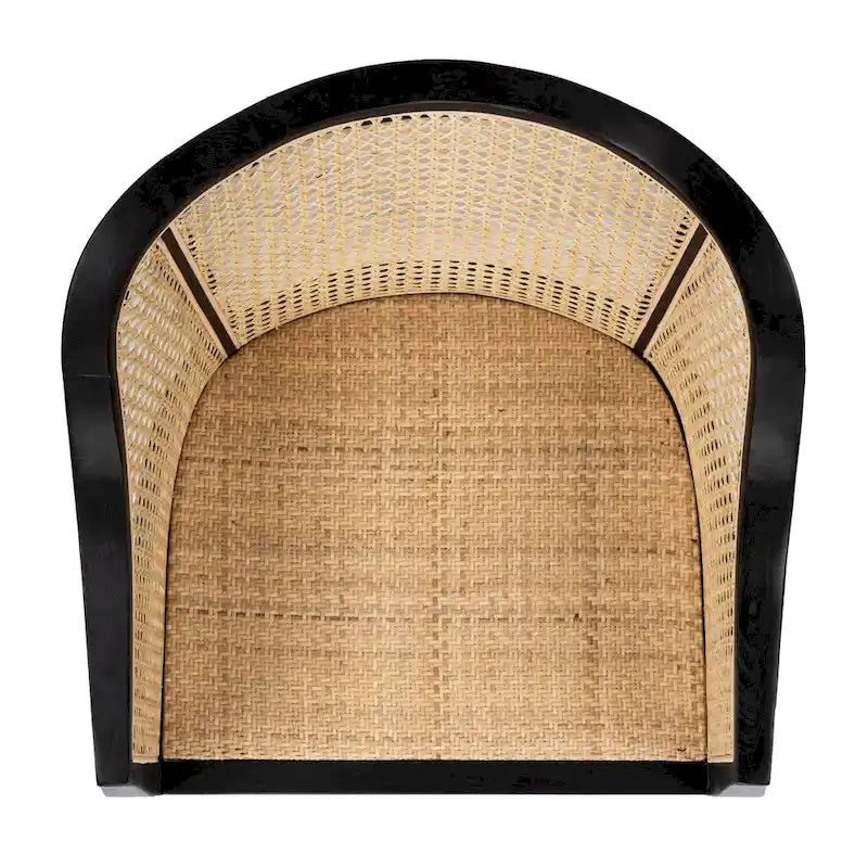 Moderner Esszimmerstuhl aus Rattan - 61 cm B x 61 cm T x 84 cm H