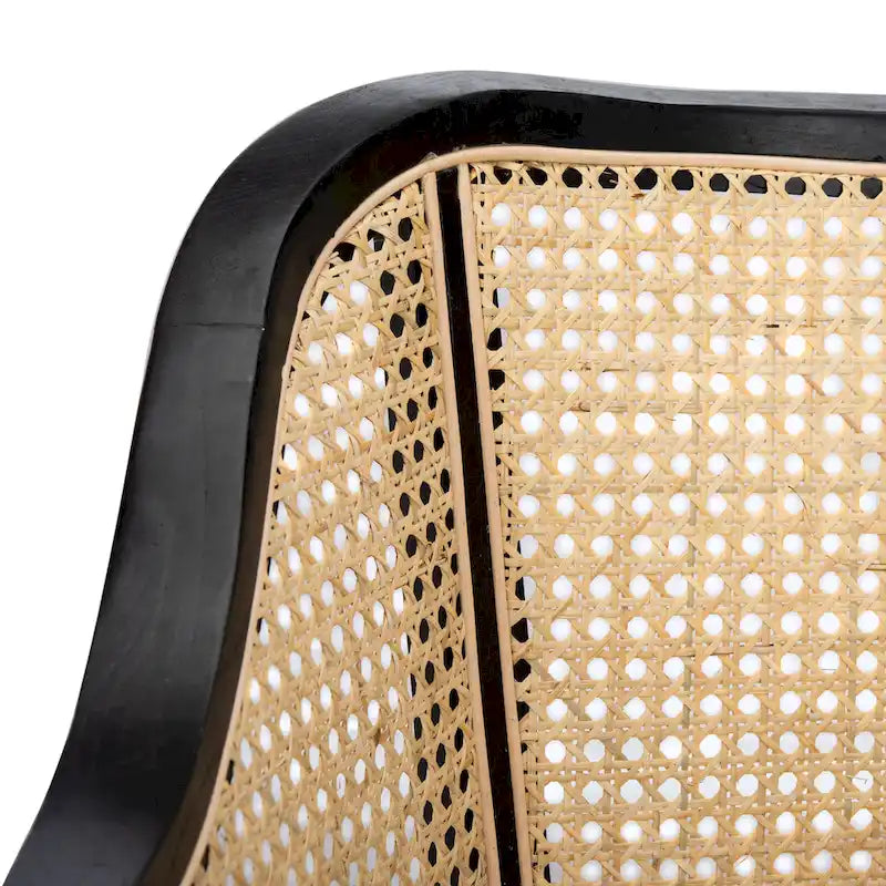 Moderner Esszimmerstuhl aus Rattan - 61 cm B x 61 cm T x 84 cm H