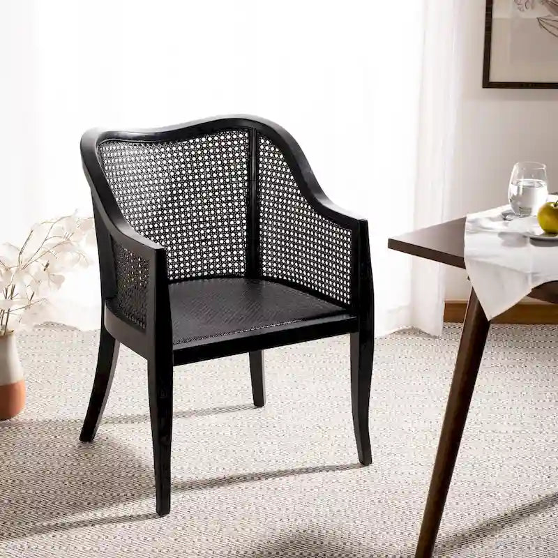 Moderner Esszimmerstuhl aus Rattan - 61 cm B x 61 cm T x 84 cm H