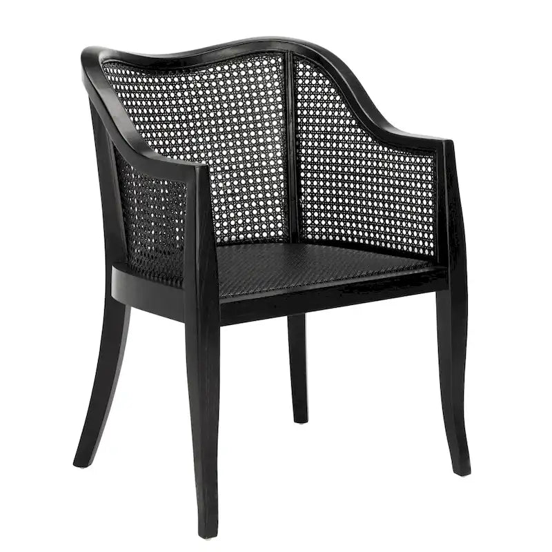 Moderner Esszimmerstuhl aus Rattan - 61 cm B x 61 cm T x 84 cm H