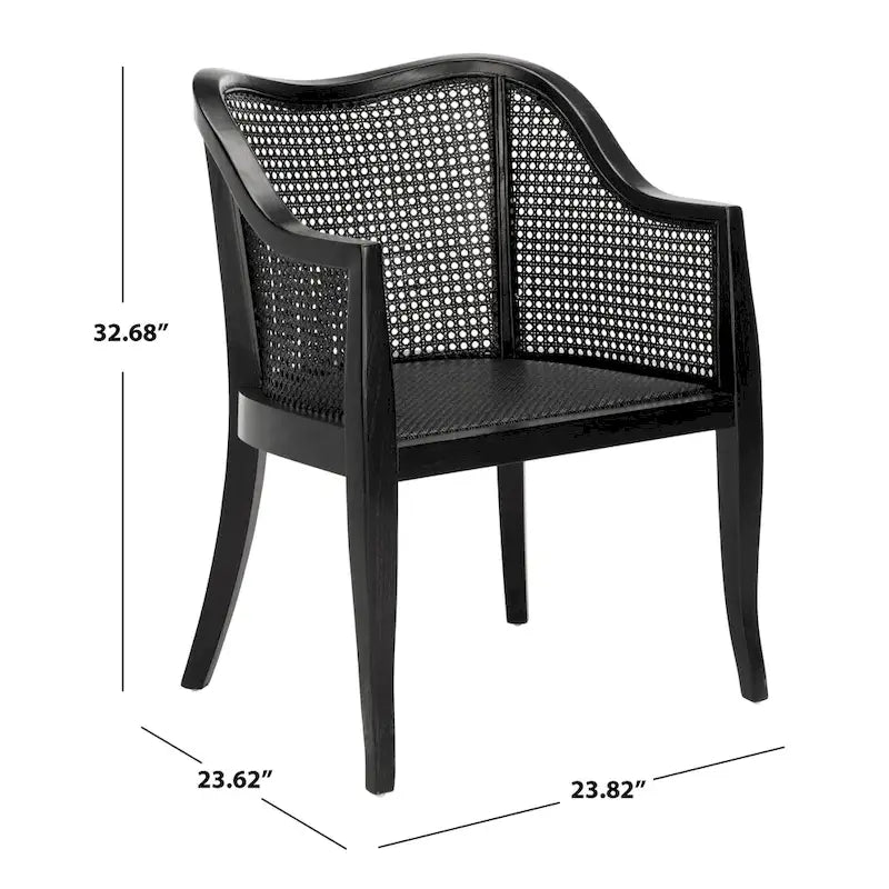 Moderner Esszimmerstuhl aus Rattan - 61 cm B x 61 cm T x 84 cm H