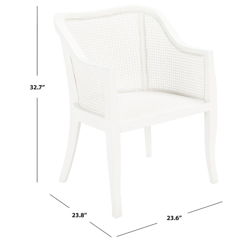 Moderner Esszimmerstuhl aus Rattan - 61 cm B x 61 cm T x 84 cm H