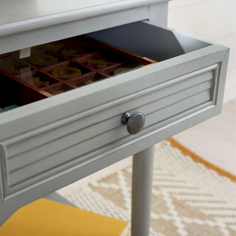 Nachttisch mit 1 Schublade, unterem Regal und Akzenttisch – 48,3 cm B x 40,1 cm T x 66 cm H
