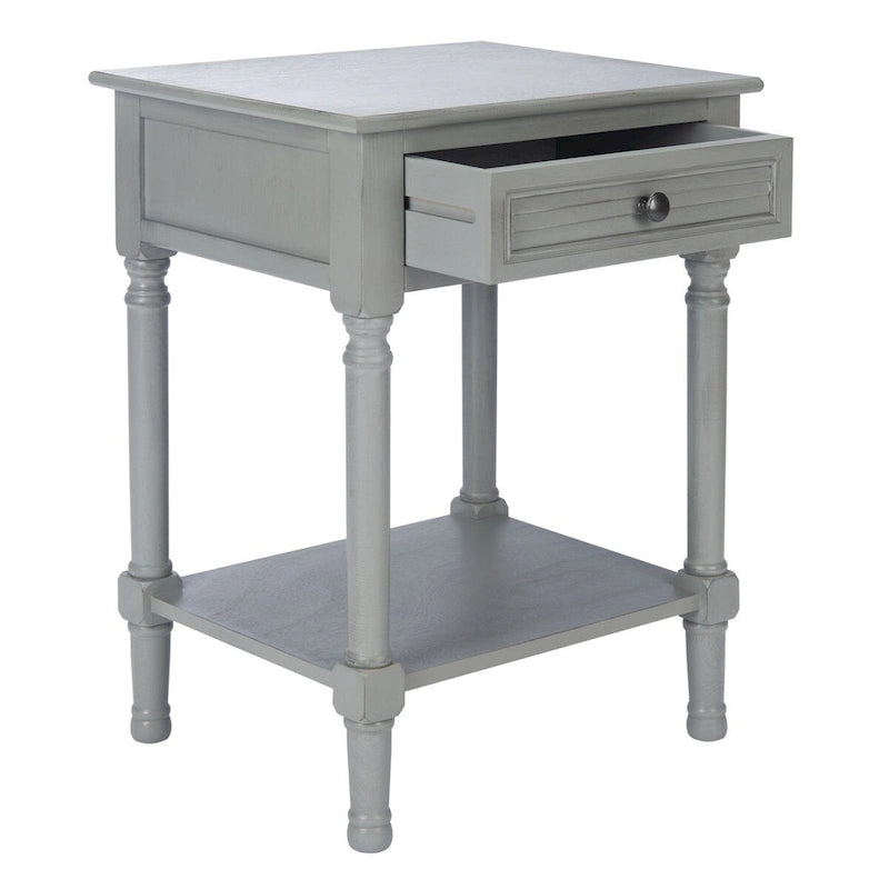 Nachttisch mit 1 Schublade, unterem Regal und Akzenttisch – 48,3 cm B x 40,1 cm T x 66 cm H