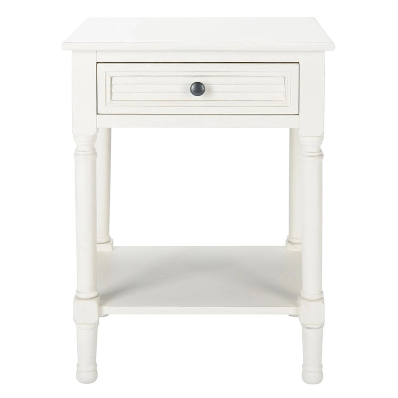 Nachttisch mit 1 Schublade, unterem Regal und Akzenttisch – 48,3 cm B x 40,1 cm T x 66 cm H