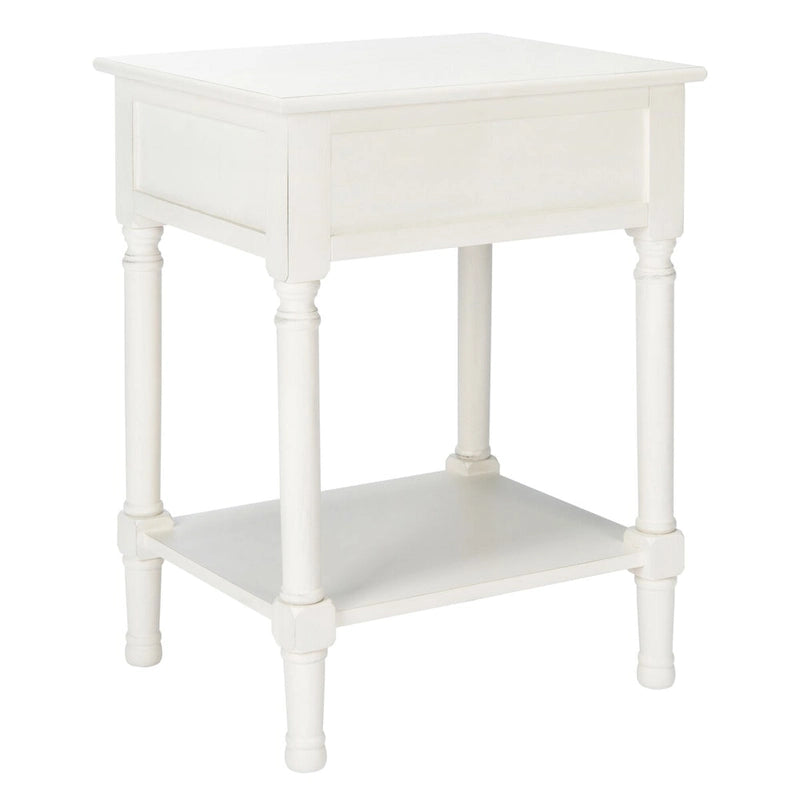 Nachttisch mit 1 Schublade, unterem Regal und Akzenttisch – 48,3 cm B x 40,1 cm T x 66 cm H