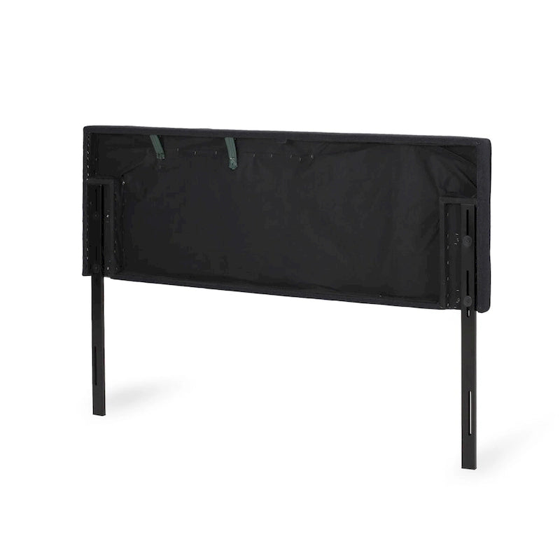Kopfteil im Mid-Century-Stil für Kingsize-Bett, gepolstertes Kopfteil mit Knopfheftung (nur Kopfteil)