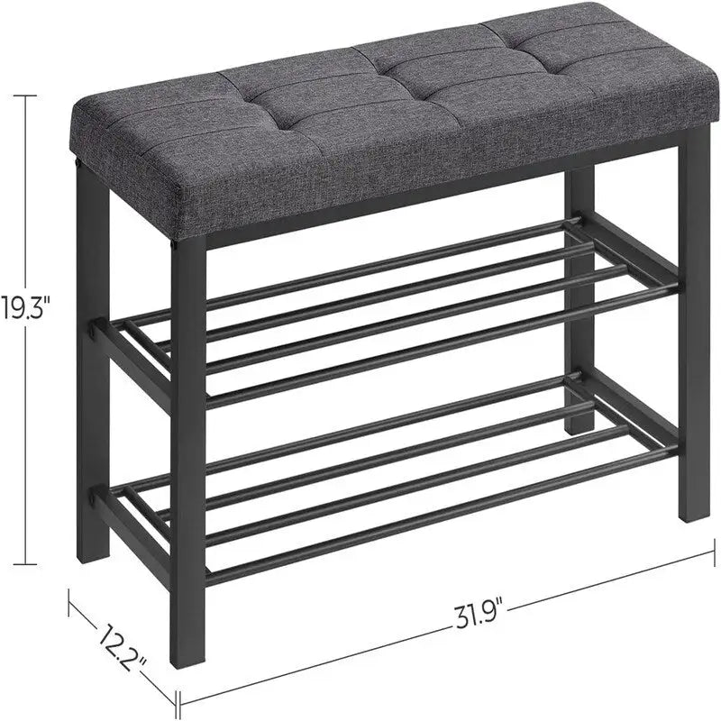 Schuhregal mit 3 Ebenen für den Eingangsbereich - 12,2T x 31,9B x 19,3H