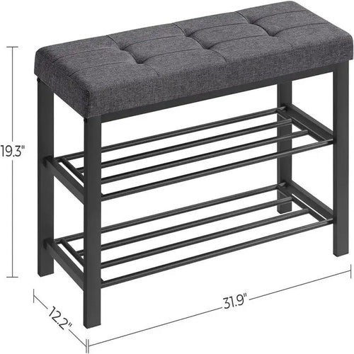 Schuhregal mit 3 Ebenen für den Eingangsbereich - 12,2T x 31,9B x 19,3H