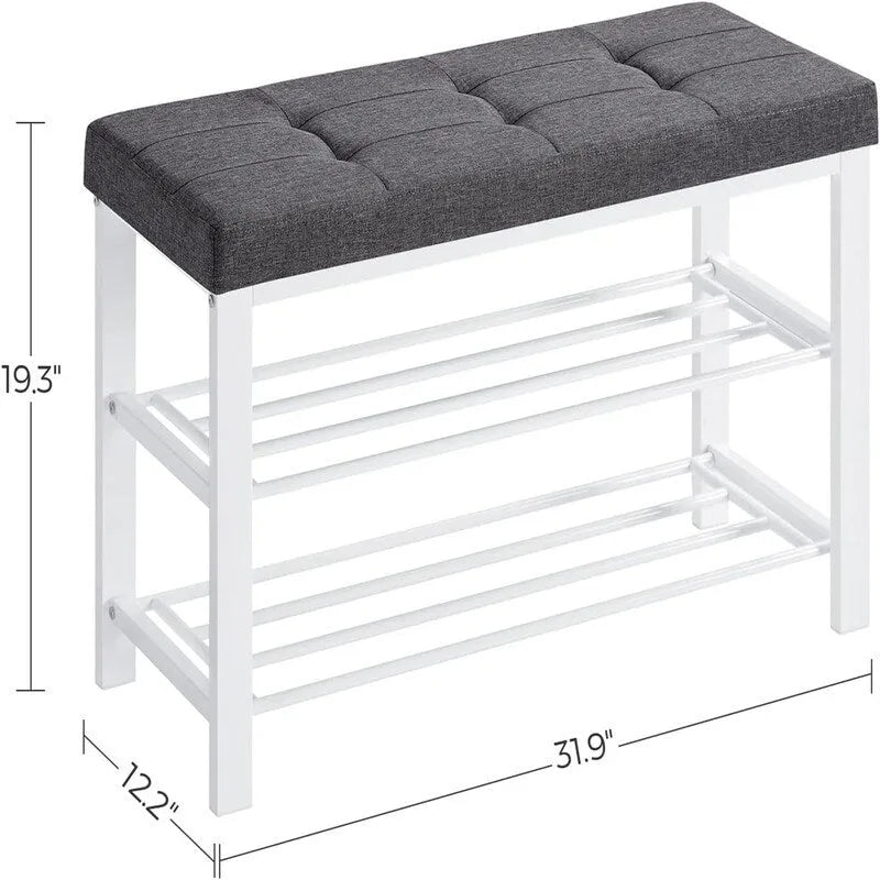 Schuhregal mit 3 Ebenen für den Eingangsbereich - 12,2T x 31,9B x 19,3H