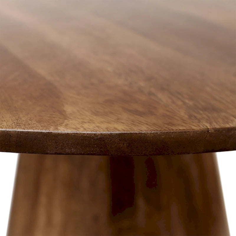 40" Mango-Esstisch aus Holz, Mittelbraun