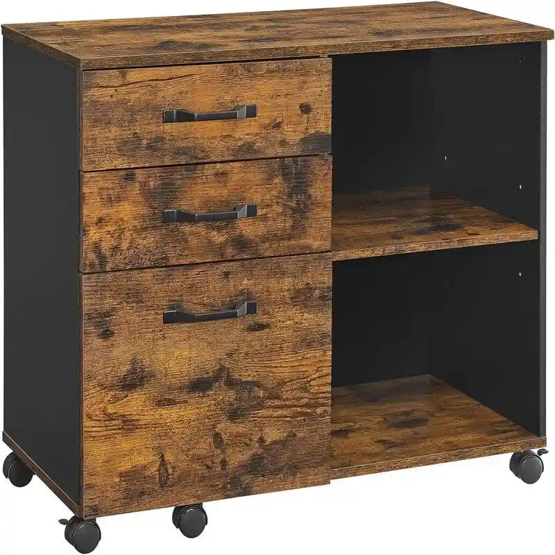 3 Schubladen und offene Ablagefächer – 39,9 T x 80 B x 66 H