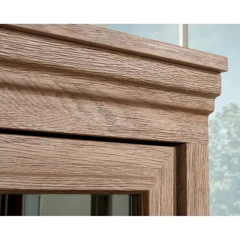Country Schreibtischaufsatz „66 mit Glastüren und verstellbarem Regal