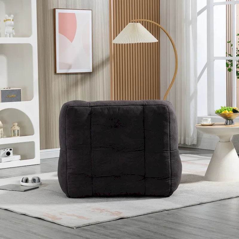 Flauschender Sitzsack - Superweiches Faulenzer-Sofa mit Memory-Schaum und Ottoman