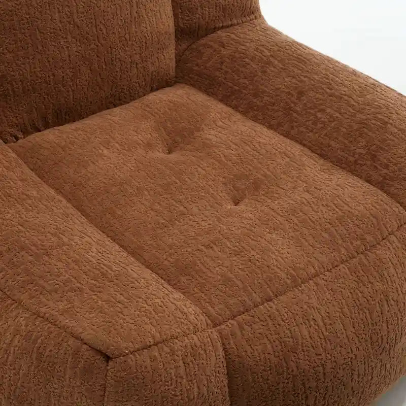 Flauschender Sitzsack - Superweiches Faulenzer-Sofa mit Memory-Schaum und Ottoman