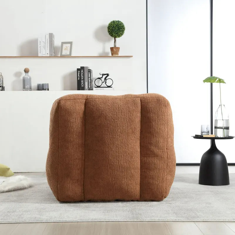 Flauschender Sitzsack - Superweiches Faulenzer-Sofa mit Memory-Schaum und Ottoman