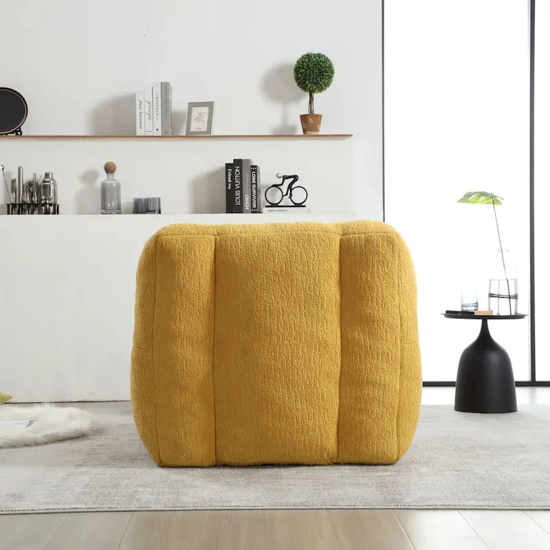 Flauschender Sitzsack - Superweiches Faulenzer-Sofa mit Memory-Schaum und Ottoman