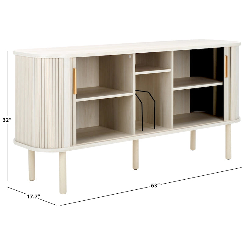 2 Rolladenschrank Sideboard / Medienbank - 160 cm B x 46 cm T x 81 cm H