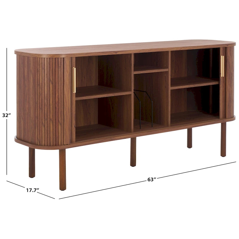 2 Rolladenschrank Sideboard / Medienbank - 160 cm B x 46 cm T x 81 cm H