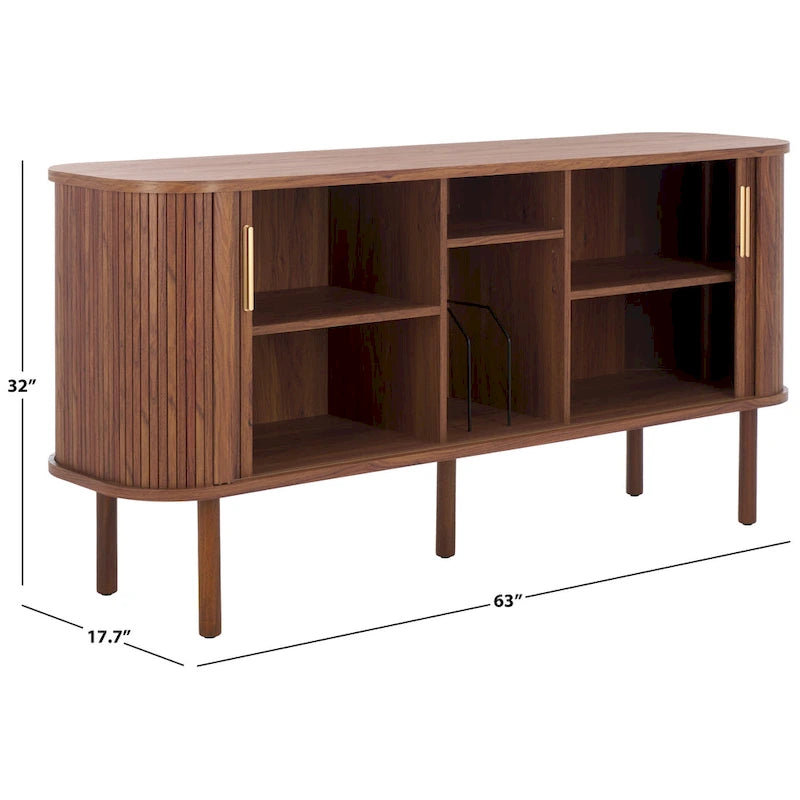 2 Rolladenschrank Sideboard / Medienbank - 160 cm B x 46 cm T x 81 cm H